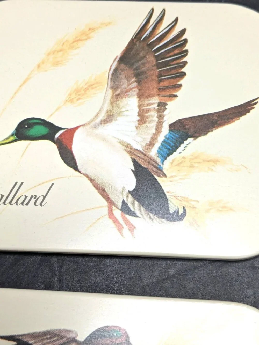 Vtg. AVON Chesapeake Mallard Ducks Drink Coasters Set Of 8 Original Boxes 1981